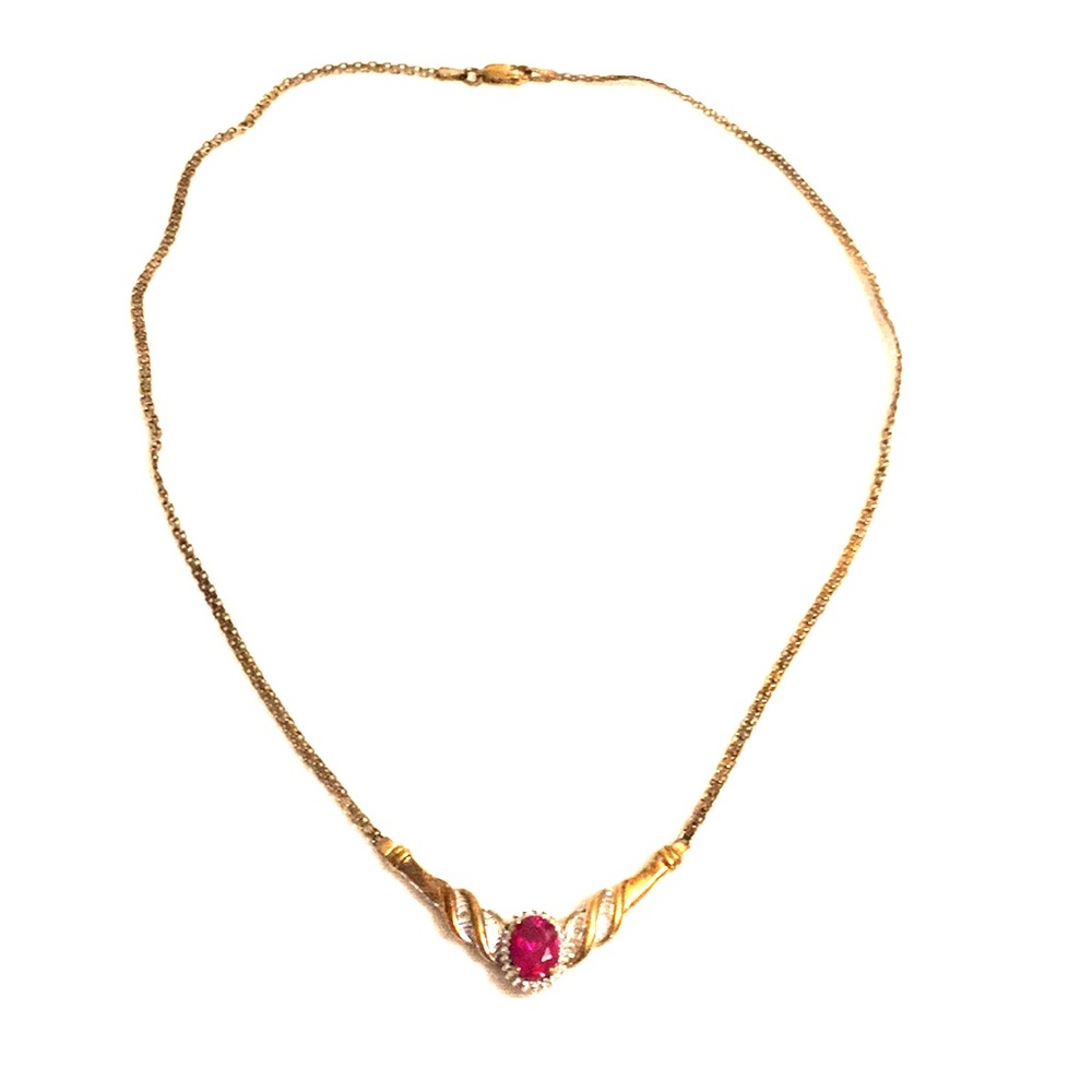 Sterling-Silver Gemstone Necklace